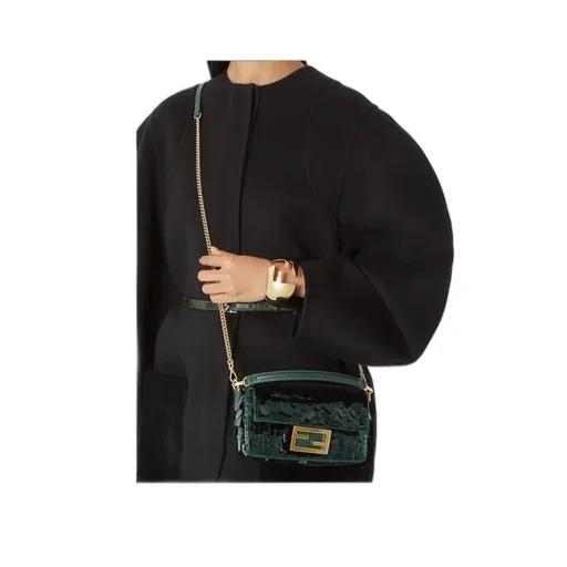 Sequin Embellished Baguette Mini Tote Bag