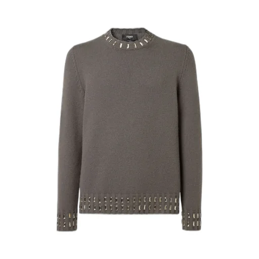 Embellished Crewneck Knitted Jumper