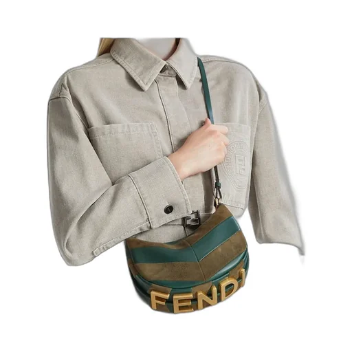 Fendigraphy Two-Toned Mini Tote Bag