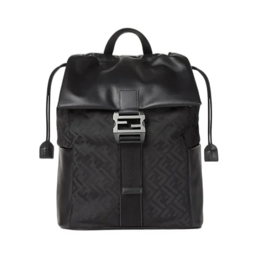 Flux Ff Motif Drawstring Backpack