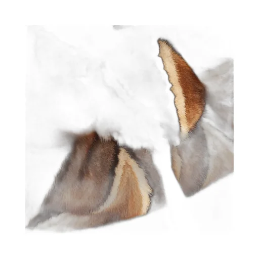 Multicolor Inlaid Mink Bag