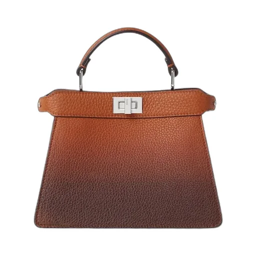 Gradient Leather Top Handle Bag