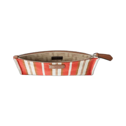 Striped Canvas Pouch