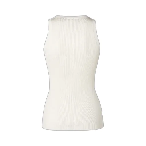 Logo Stamp Ribbed-Knit Tank Top