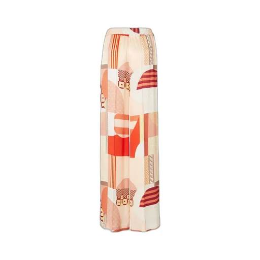 Abstract Print Wide-Leg Pants