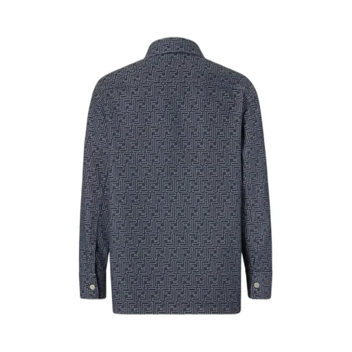 Ff Jacquard Denim Jacket