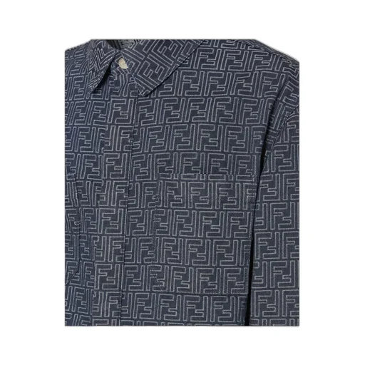 Ff Jacquard Denim Jacket