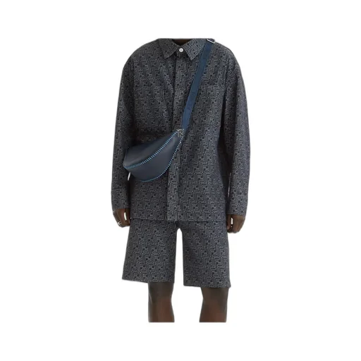 Ff Jacquard Denim Jacket