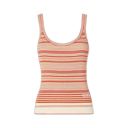 Striped Cotton And Silk Top