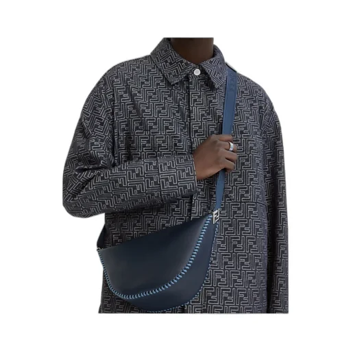 Melon Zip-Up Small Messenger Bag