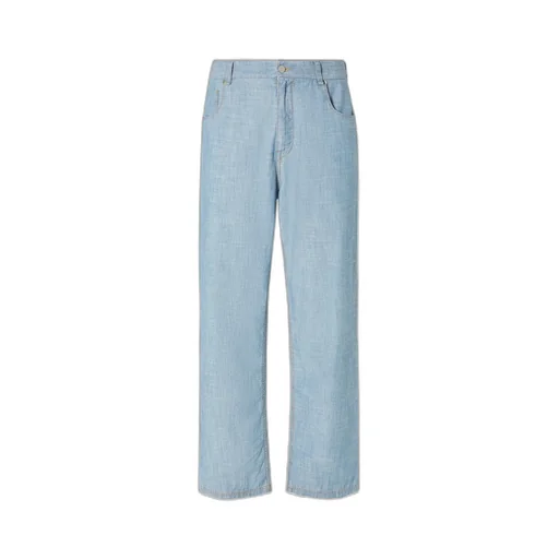 Straight-Leg Long Jeans