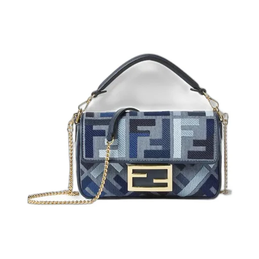 Baguette Ff Embroidered Mini Tote Bag