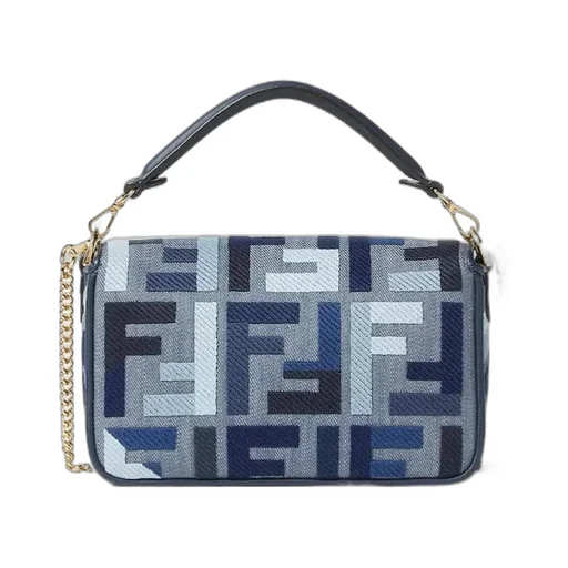 Baguette Ff Embroidered Mini Tote Bag