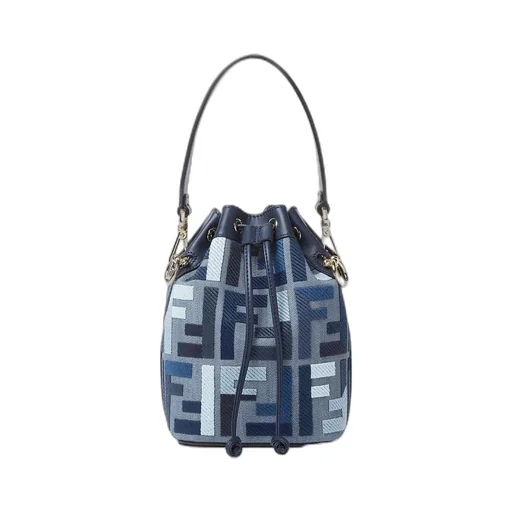 Mon Tresor Ff Embroidered Bucket Bag