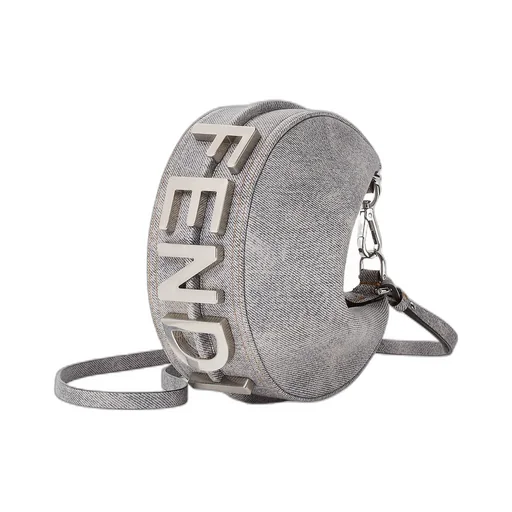 Fendigraphy Logo Lettering Mini Hobo Bag
