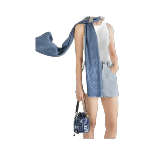 Mon Tresor Ff Embroidered Bucket Bag