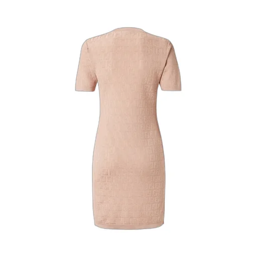 Ff Short Sleeved Crewneck Dress