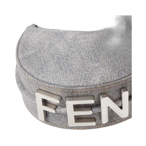 Fendigraphy Logo Lettering Mini Hobo Bag