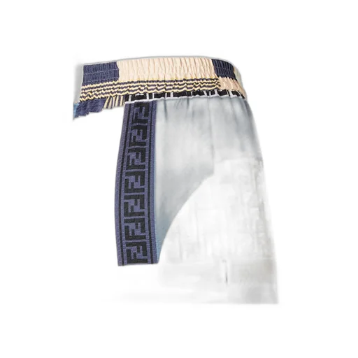 Patchwork Printed Wide-Leg Trousers