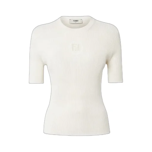 Logo Stamp Short Sleeved Crewneck Jumper