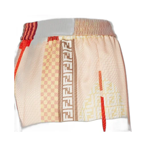 Patchwork Printed Elasticated Waistband Shorts