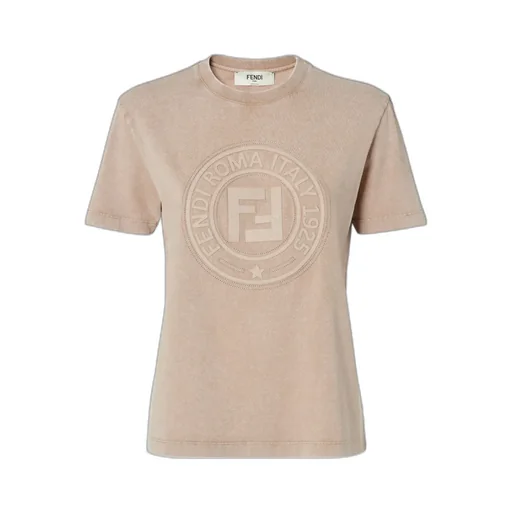 Logo Stamp Embossed Crewneck T-Shirt