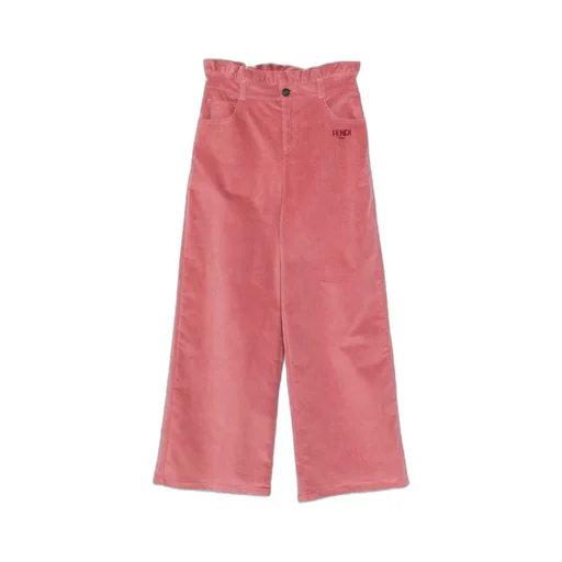 Ruffled Corduroy Trousers