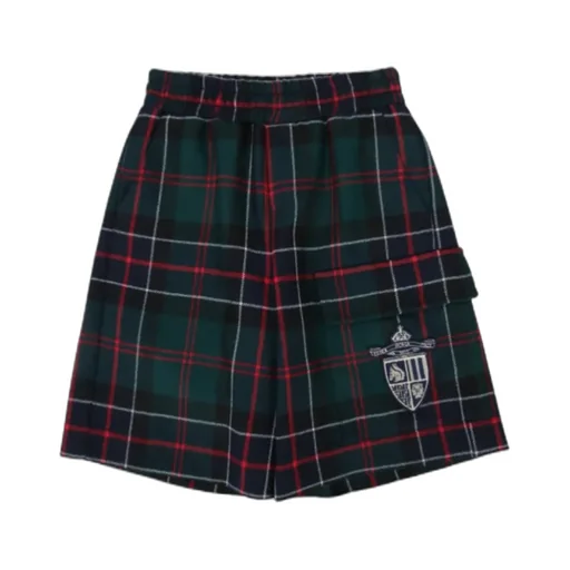 Elasticated Waistband Patch-Pocket Shorts