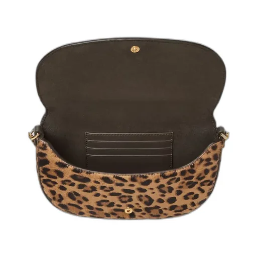 Fendigraphy Leopard Printed Chained Wallet