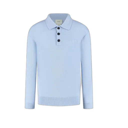 Logo-Embroidered Long Sleeved Polo Shirt