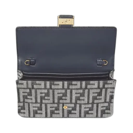 Baguette Ff Jacquard Chain-Linked Wallet