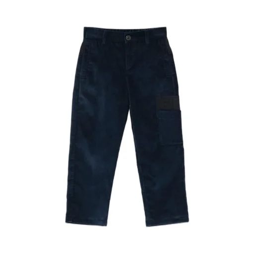 Logo-Embroidered Corduroy Trousers