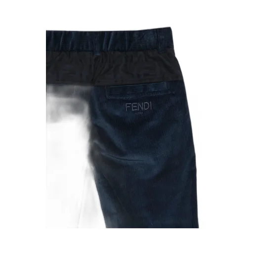 Logo-Embroidered Corduroy Trousers