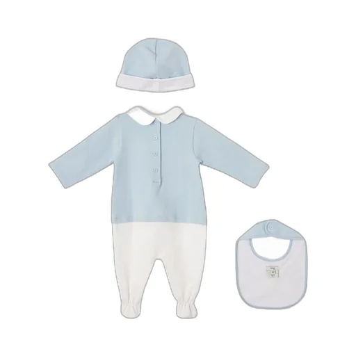 Logo-Embroidered Snap Button Babygrow Set