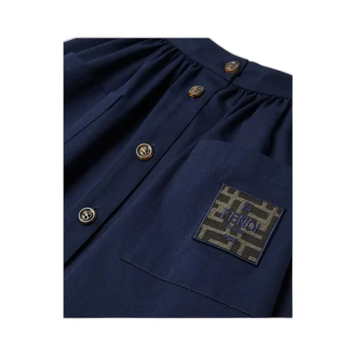 A-Line Button Fastened Skirt