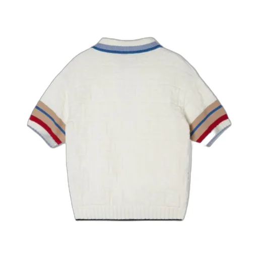 Ff Jacquard Knit Polo Shirt