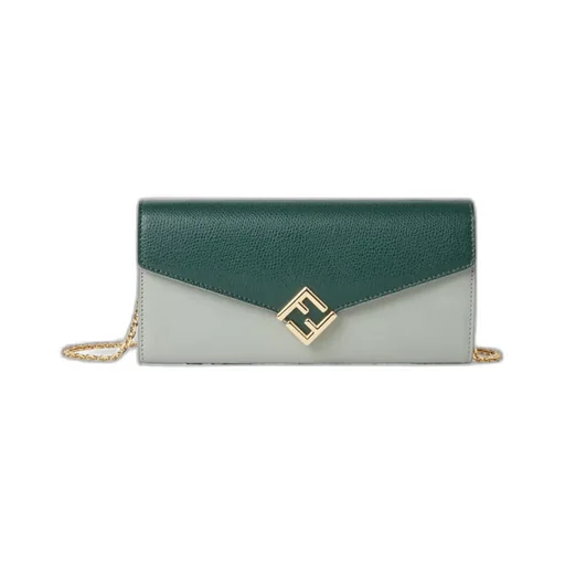 Ff Diamonds Chain-Linked Continental Wallet