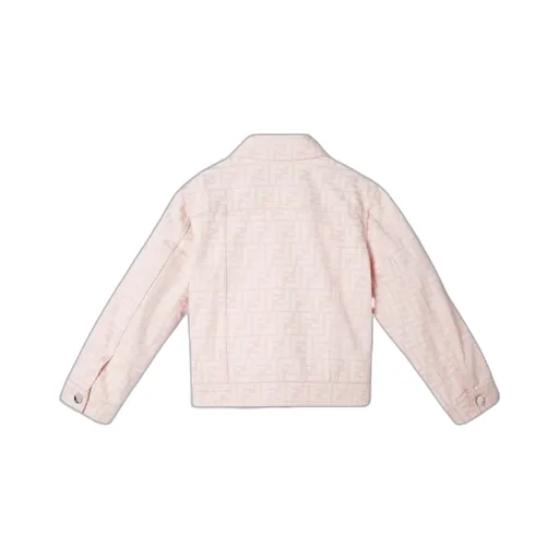 Ff Logo Print Denim Jacket