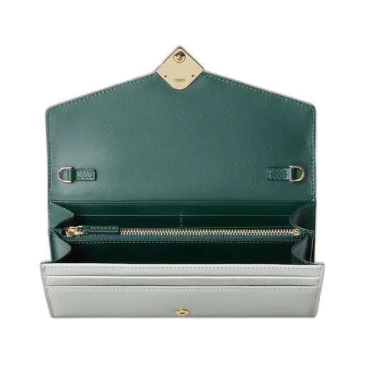Ff Diamonds Chain-Linked Continental Wallet