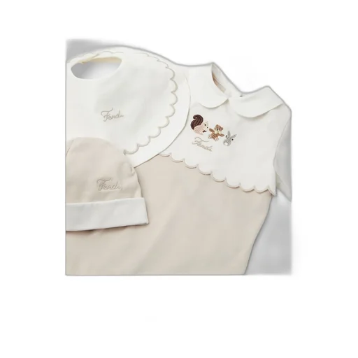 Baby Set With Squirrel Embroidery