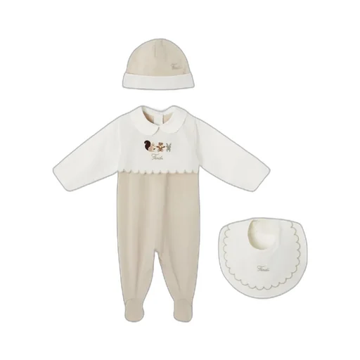 Baby Set With Squirrel Embroidery