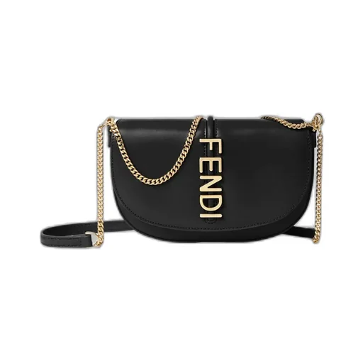 Fendigraphy Logo Lettering Chain-Linked Wallet