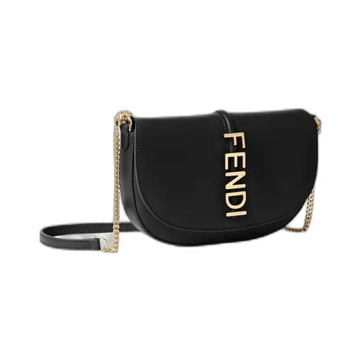 Fendigraphy Logo Lettering Chain-Linked Wallet