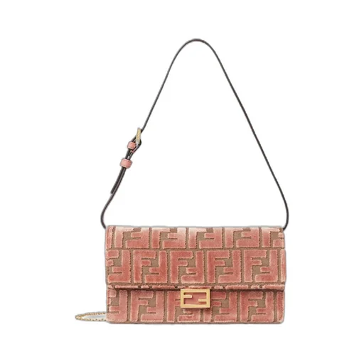 Baguette Ff Chained Compact Wallet