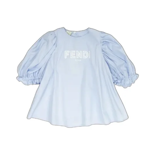 Logo Embroidered Ruffled Top