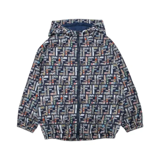Patterned Hooded Jacket