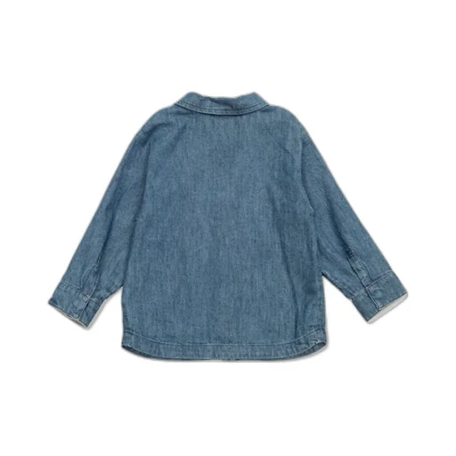 Logo Embroidered Denim Shirt