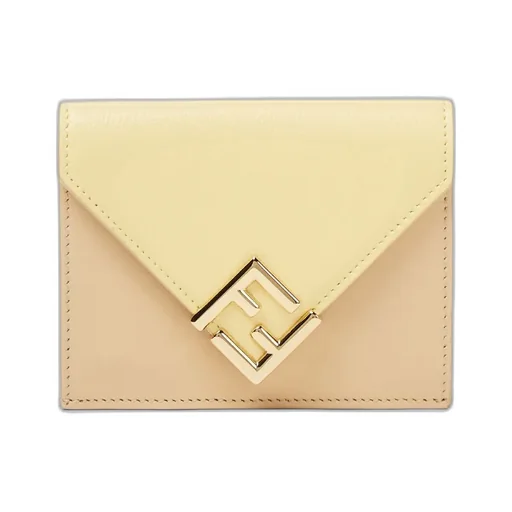 Medium Ff Diamonds Three-Fold Wallet