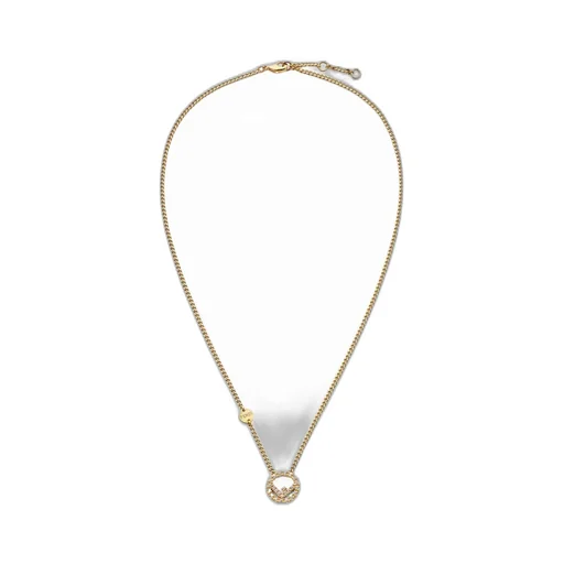 F Is Fendi Embellished Necklace