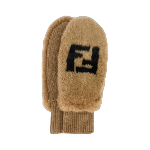 Fendi Ff Motif Mittens